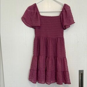 Chic Pink Tiered Dress